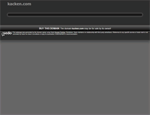 Tablet Screenshot of kacken.com